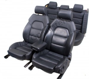 Orgineel Audi A6 sport leer interieur zwart NAPA LEER COMPLEET