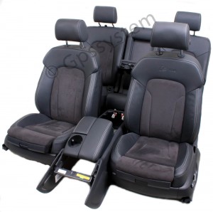 Orgineel Audi Q7 SPORT LEER /ALCANTARA MY sets interieur COMPLEET model 2011