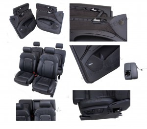 Orgineel Audi Q7 interieur/s-line/SPORT zwart 