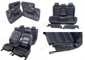 Orgineel Audi A6 sport leer interieur zwart NAPA LEER COMPLEET