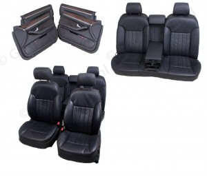 Orgineel Audi A8 leer interieur zwart compleet